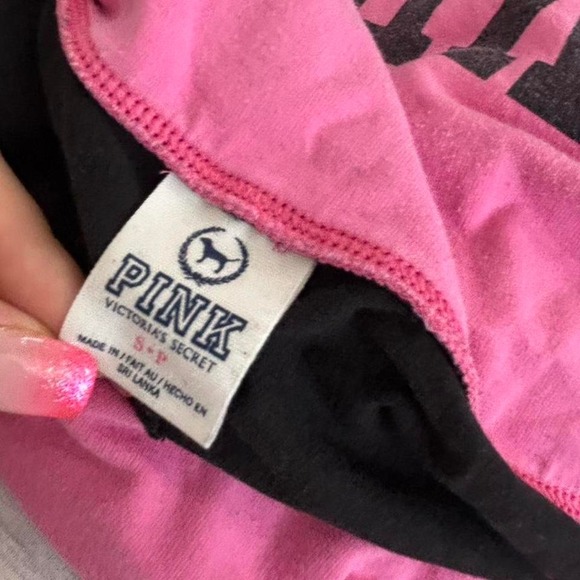 victoria's secret pink fold over flare yoga pants - Picture 3 of 8